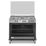 Fitelli FG9001RVS RVS gasfornuis 90cm Met Hetelucht oven - Afbeelding 3