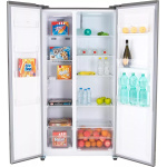 Aanbieding!! Fitelli KV436ISIL1 Amerikaanse koelkast Zilver grijs 90cm breed - Afbeelding 2