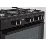 Fitelli FG9001ZW zwart gasfornuis 90cm met hetelucht - Afbeelding 6