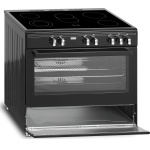 Nieuw!! Fitelli FK9001ZW keramisch Vrijstaand fornuis Zwart 90CM breed met heteluchtoven - Afbeelding 5