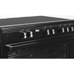 Nieuw!! Fitelli FK9001ZW keramisch Vrijstaand fornuis Zwart 90CM breed met heteluchtoven - Afbeelding 6