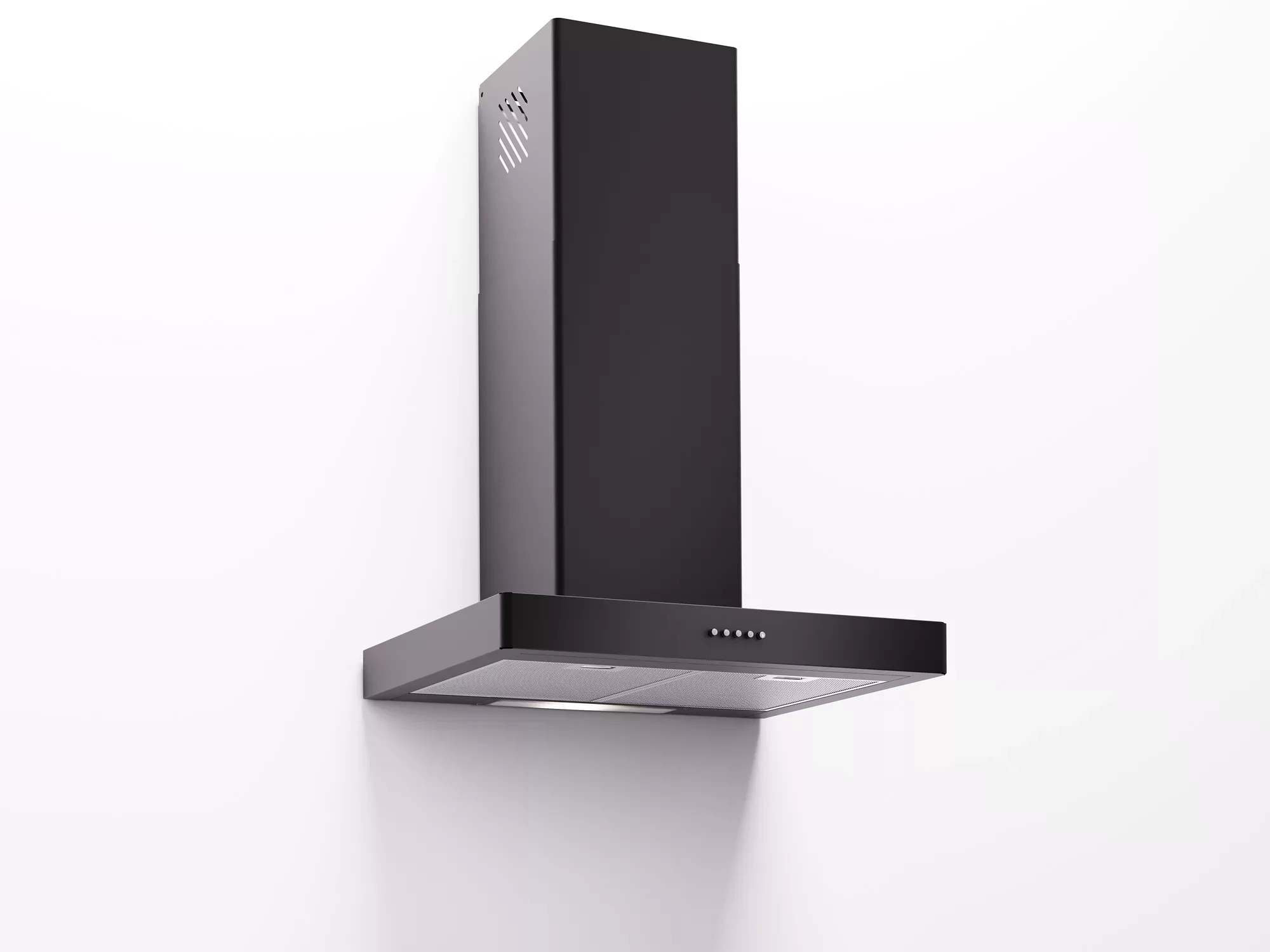 LD35-60-BLACK Proff LD35-60 Black - Afzuigkap Wandschouw 60cm Zwart - 400m3 - Afbeelding 1