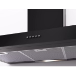 Proff LD35-90 Black - Afzuigkap Wandschouw 90cm Zwart - 400m³ - Afbeelding 2