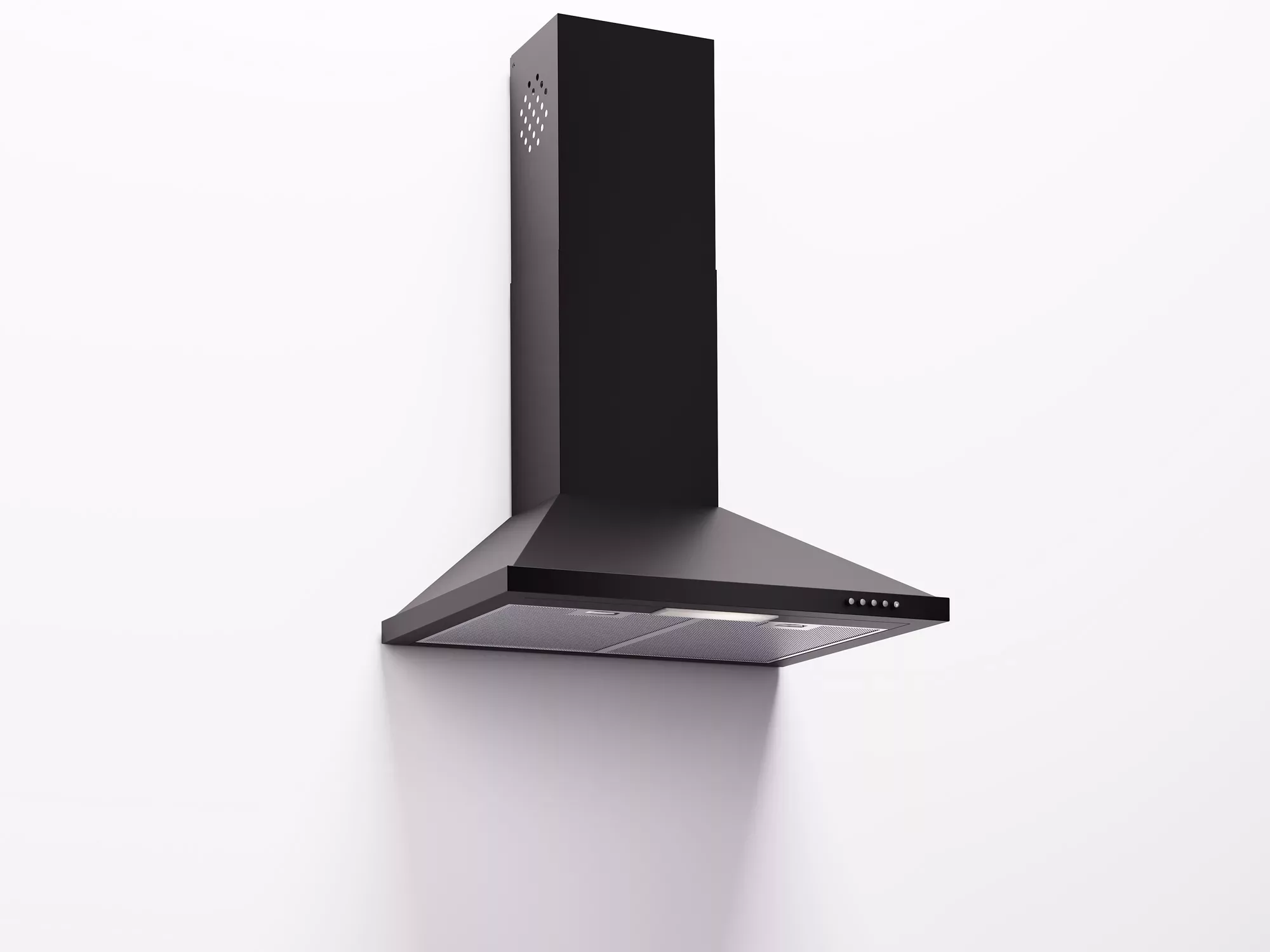 SD56-BLACK Proff SD56B-WEB Black - Afzuigkap Wandschouw 60cm Zwart - 400m3 - Afbeelding 1