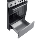 Fitelli FK6002RVS keramisch Fornuis 60CM met heteluchtoven- Grijs- 2 of 3 fase - Afbeelding 4