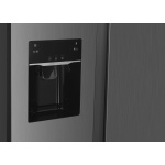 Fitelli KV520ISIL Amerikaanse koelkast grijs RVS 90 cm breed met ijs en waterdispenser - Afbeelding 4