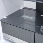 Luxe Fitelli KV475GLZW01, 4 deurs, Amerikaanse koelkast, zwart, Glazen voorkant, 83cm breed, No-Frost - Afbeelding 11