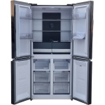 Luxe Fitelli KV475GLZW01, 4 deurs, Amerikaanse koelkast, zwart, Glazen voorkant, 83cm breed, No-Frost - Afbeelding 6