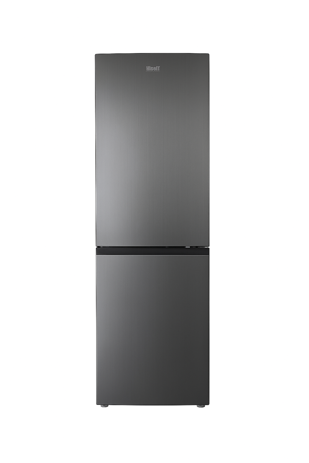 KV327DG01 Mega aanbieding !! Fitelli KV327DG01 Koel-vriescombinatie No-frost 185cm hoog 60cm breed kleur donkergrijs RVS - Afbeelding 1