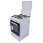 Fitelli FG5001W  Fornuis - Gas - breedte 50 cm - Witte kleur - Afbeelding 3