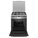 Inventum VFG6034WGRVS - Vrijstaand gasfornuis - Elektrische oven - 4 kookzones - 60 cm - RVS - Afbeelding 4