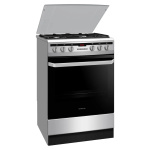 Inventum VFG6034WGRVS - Vrijstaand gasfornuis - Elektrische oven - 4 kookzones - 60 cm - RVS - Afbeelding 3