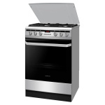 Inventum VFG6034WGRVS - Vrijstaand gasfornuis - Elektrische oven - 4 kookzones - 60 cm - RVS - Afbeelding 2
