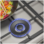 Inventum VFG6034WGRVS - Vrijstaand gasfornuis - Elektrische oven - 4 kookzones - 60 cm - RVS - Afbeelding 7