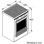 Bosch HLN39A020 - Serie 4 - Vrijstaande Inductiefornuis - Afbeelding 7
