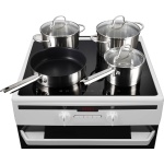 Inventum VFI6042WIT - Vrijstaand inductie fornuis - Elektrische oven - 4 kookzones  60cm- 65 liter - wit - Afbeelding 15