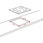 Fitelli GK601IBRVS Inbouw gaskookplaat - breedte 58 cm| Roestvrij staal - Afbeelding 7