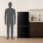 Fitelli KV22502ZW Koel-vriescombinatie , kleur zwart ,143 cm hoog - Afbeelding 5