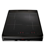 Inventum VFI5042ZWA - Vrijstaand inductie fornuis - Elektrische oven - 4 kookzones - 50 cm - 65 liter - Zwart - Afbeelding 3