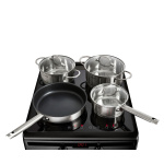 Inventum VFI5042ZWA - Vrijstaand inductie fornuis - Elektrische oven - 4 kookzones - 50 cm - 65 liter - Zwart - Afbeelding 8