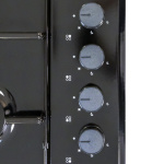 Fitelli Vrijstaand gaskookplaat 60 cm – 4 Gasbranders – Zwart – Elektrische Ontsteking – Stijlvol Design - Afbeelding 2