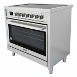 Luxe Fitelli FI9002RVS inductie fornuis RVS 90CM - Afbeelding 2