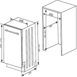 Sharp QWNS14I49EXEU Volledig Integreerbare Vaatwasser 45cm Breed - Afbeelding 7