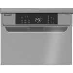 Sharp QWNS1CF49ESEU - vrijstaande vaatwasser - 45cm - Zilver - Afbeelding 2
