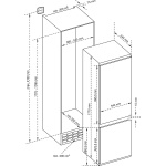 Inventum IKV1786D 178 cm energiezuinige inbouw koel-vriescombinatie - 251 liter - Koelkast met vriesvak 70 liter - Vershoudlade - Supervriezen - Led-verlichting - Deur op deur - Wit - Afbeelding 8