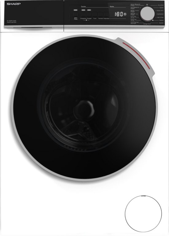 550x768 Sharp ESNDB914CWDBX Wasdroogcombinatie 9kg Wassen & 6kg drogen - Afbeelding 1