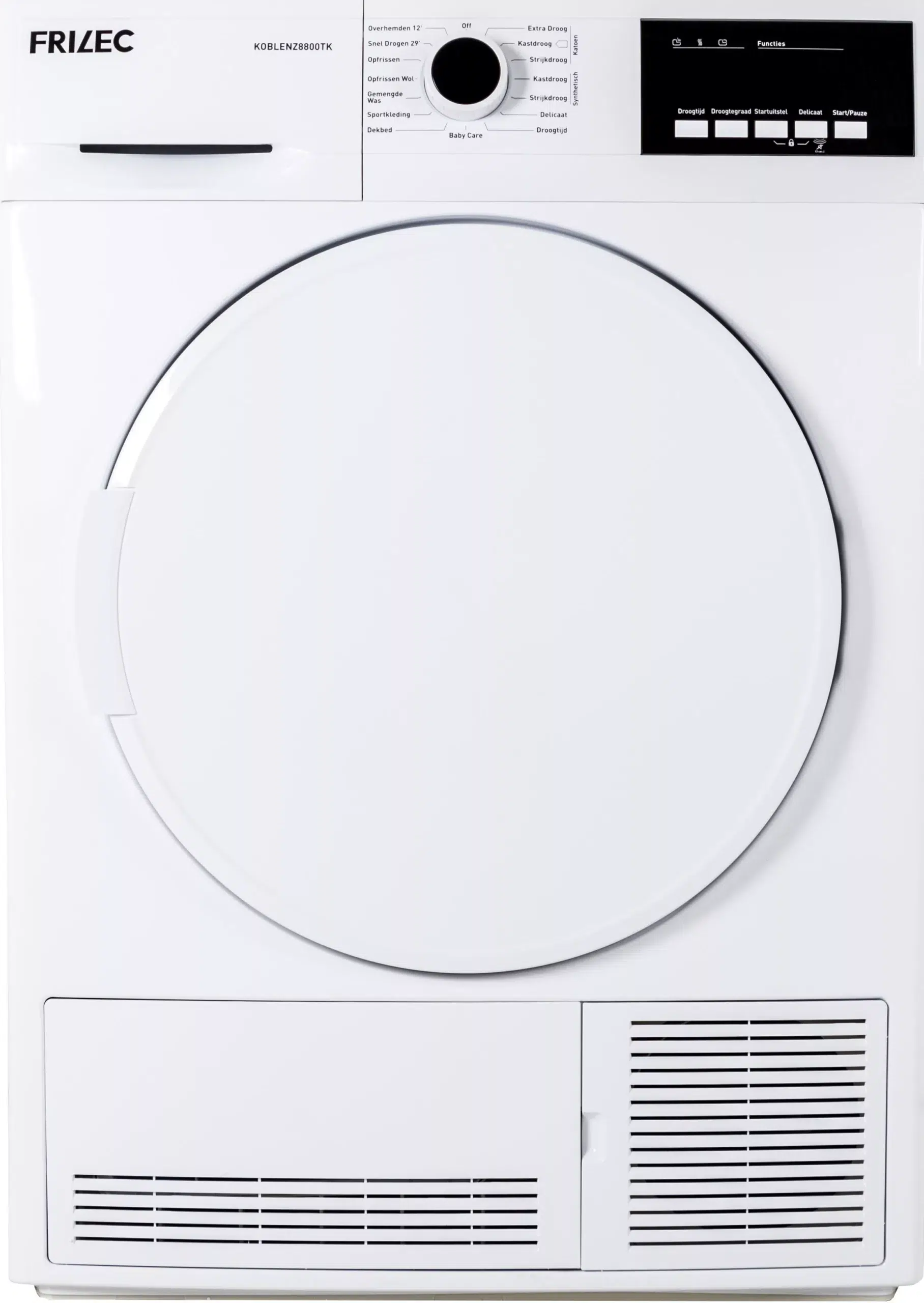 1.-KOBLENZ8800TK-Voorzijde-2-scaled-1.webp Frilec KOBLENZ8600TK - Condensdroger - Wit - 8kg Laadvermogen - Wit - Afbeelding 1