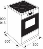 Pelgrim PFI8265WIT | Multifunctioneel inductie-elektrisch fornuis, 60 cm - Afbeelding 2