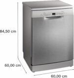 Bosch SMS2HTI02E - Serie 2 - Vrijstaande vaatwasser - 60 cm - Geborsteld staal - Anti-fingerprint - Energielabel D - Home Connect - Afbeelding 2