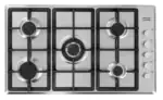 Fitelli Inbouw gaskookplaat 86CM 5 branders met wokbrander | Roestvrij staal - Afbeelding 3