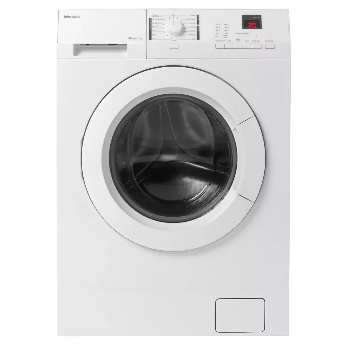 232372594 John Lewis Jlwm1412 Wasmachine 7kg 1200t - Afbeelding 1