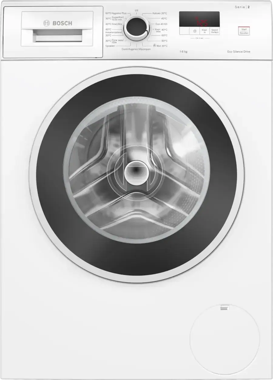 24693003_WGE03408NL_STP_def.webp BOSCH WGE0340SNL Wasmachine 8kg 1400toeren - Afbeelding 1