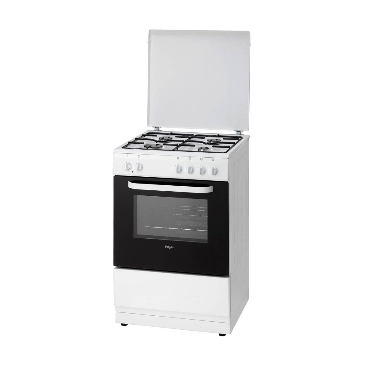 290644.jpg PELGRIM PF6220WIT gasfornuis 60 cm wit - Afbeelding 1