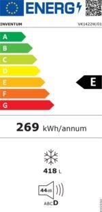 Inventum Vrieskist -VK1422W 418 liter - 141,5 cm breed - Wit - Afbeelding 15