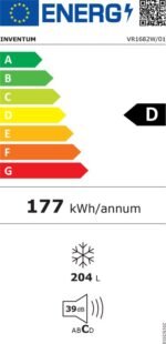 Inventum VR1682W Kastmodel Vriezer- 170,5 cm hoog - 6 lades/vakken - Wit - Afbeelding 8