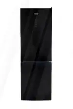 B-keus!! Luxe Fitelli KV314GLZW02 Koelvriescombinatie-Glazen voorkant -No-frost-185cm hoog-60cm breed-kleur zwart