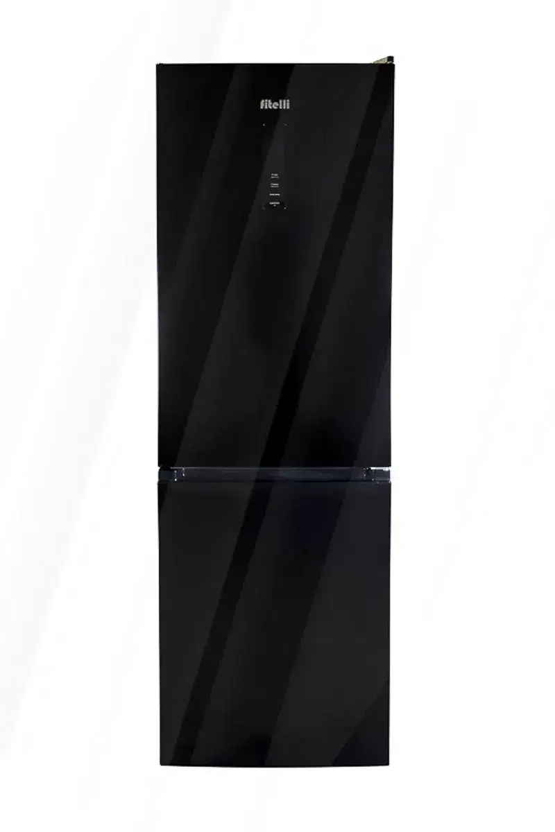 4N5A1390-Edit-jpg.webp B-keus!! Luxe Fitelli KV314GLZW02 Koelvriescombinatie-Glazen voorkant -No-frost-185cm hoog-60cm breed-kleur zwart - Afbeelding 1