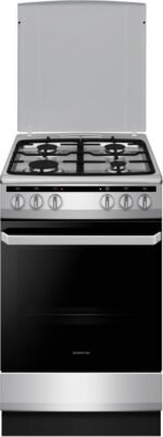 Inventum VFG5020GRVS - Vrijstaand gasfornuis - Elektrische oven - 4 kookzones - 50 cm