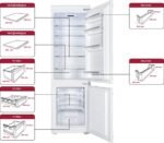 Inventum IKV1782S - Inbouw Koel-vriescombinatie - 178 cm - 242 liter - 2 groentelades - Led-verlichting - Sleepdeur - Wit - Afbeelding 3