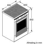 Bosch HKR39C250 - Serie 4 - Fornuis - Vrijstaande Elektrisch fornuis - 3D Hetelucht: gelijkmatige luchtverdeling - RVS - Afbeelding 5