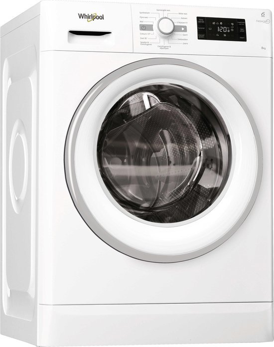 550x696.jpg Whirlpool FWG81496WSE NL - Wasmachine 8kg 1400 toeren - Afbeelding 1