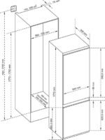 Inventum IKV1786S - Inbouw Koel-vriescombinatie - 177cm hoog - Wit - Afbeelding 9
