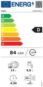 Bosch SMS2HTI02E - Serie 2 - Vrijstaande vaatwasser - 60 cm - Geborsteld staal - Anti-fingerprint - Energielabel D - Home Connect - Afbeelding 9
