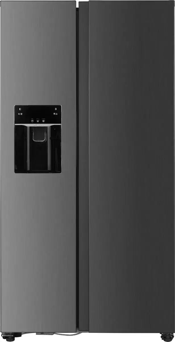 616x1200-jpg.webp Fitelli KV520ISIL Amerikaanse koelkast grijs RVS 90 cm breed met ijs en waterdispenser - Afbeelding 1