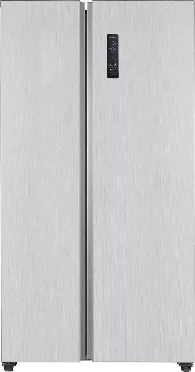 630x1200-jpg-webp.webp Showmodel!! Fitelli KV436ISIL1 Amerikaanse koelkast Zilver grijs - Afbeelding 1