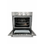 Fitelli IO56RVS1 Inbouwoven – 60cm hoog – 10 Ovenfuncties – Hetelucht – RVS / Grijs - Afbeelding 2